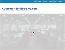 Tablet Screenshot of customer-service-live.com